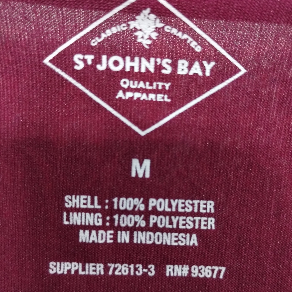 NWT St Johns Bay Prairie Maxi Dress Women's M Burgundy Boho Retro Grunge Beach - Picture 9 of 10